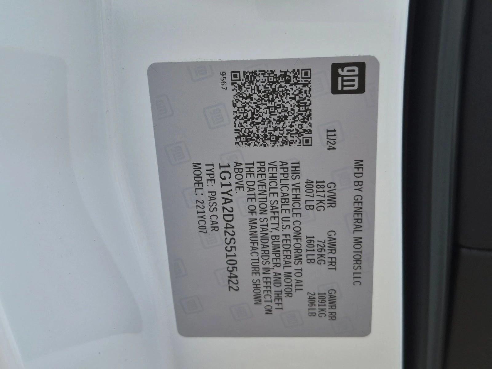 2025 Chevrolet Corvette Stingray Stingray Coupe 1LT
