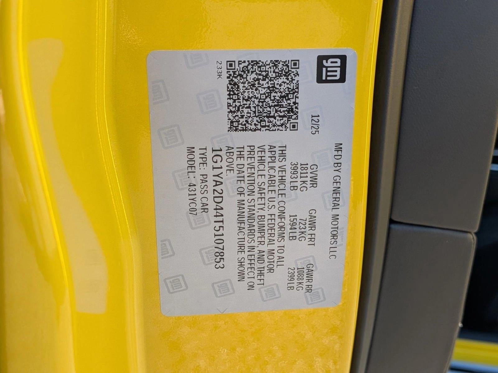 2026 Chevrolet Corvette Stingray Stingray Coupe 1LT