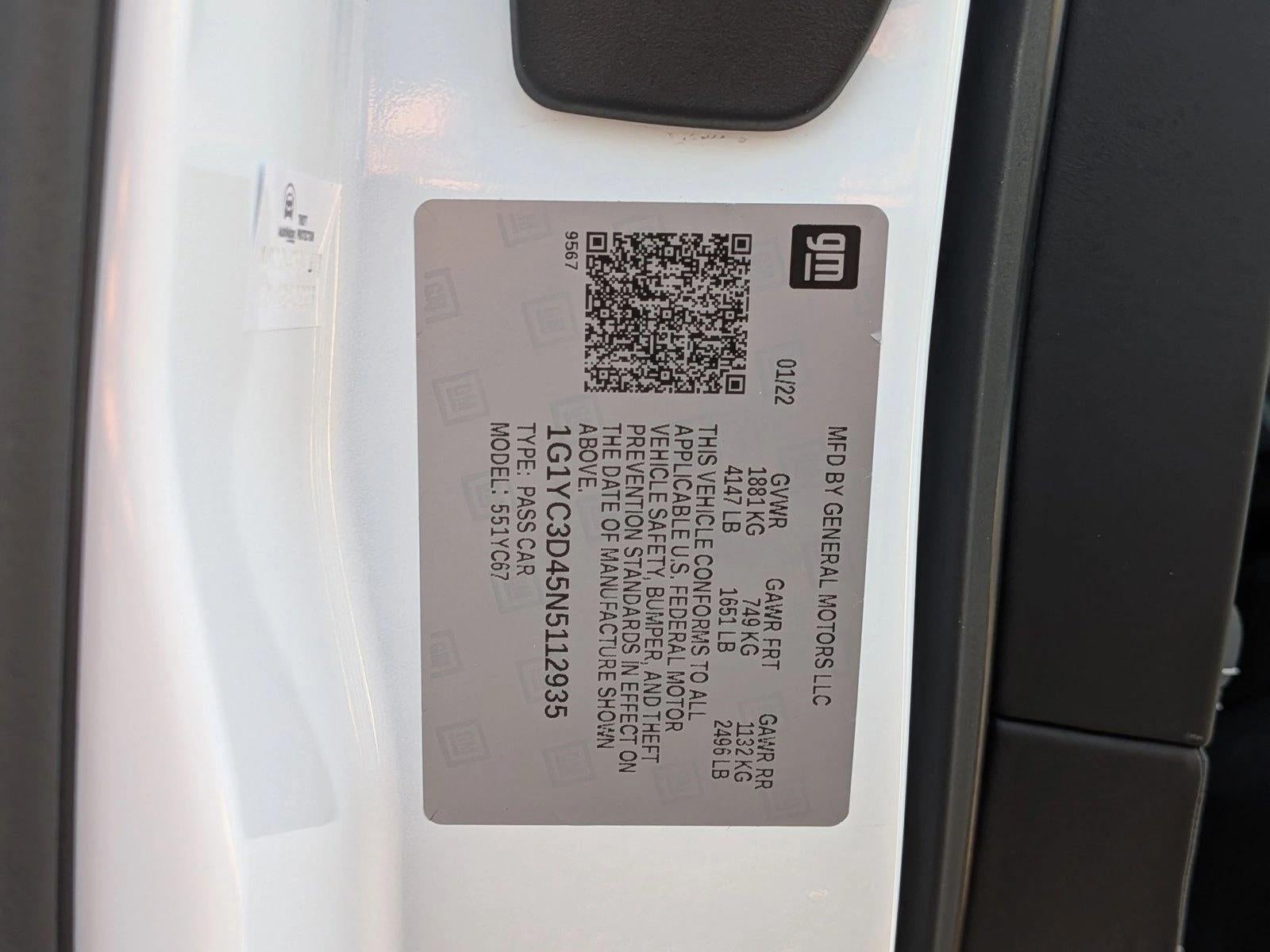 2022 Chevrolet Corvette Stingray Stingray Convertible 3LT