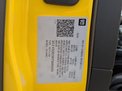 2026 Chevrolet Corvette Z06 Z06 Coupe 1LZ