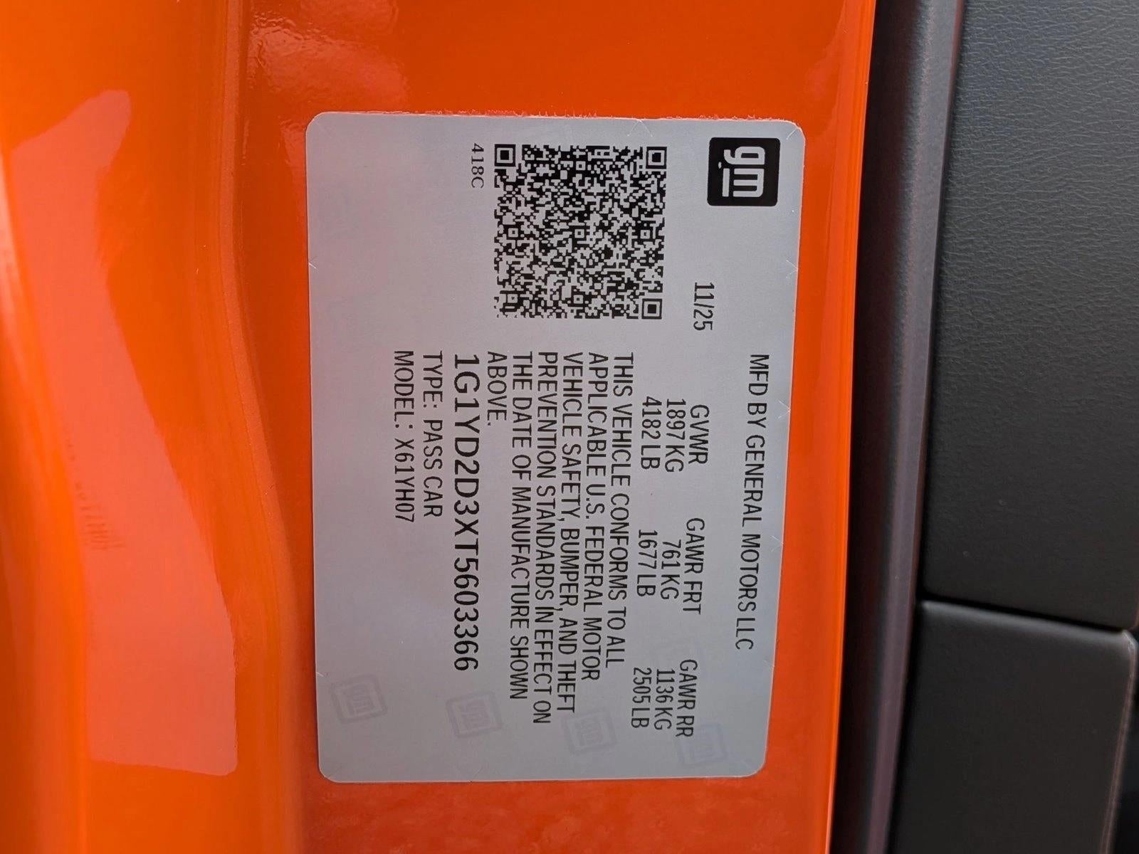 2026 Chevrolet Corvette Z06 Z06 Coupe 1LZ