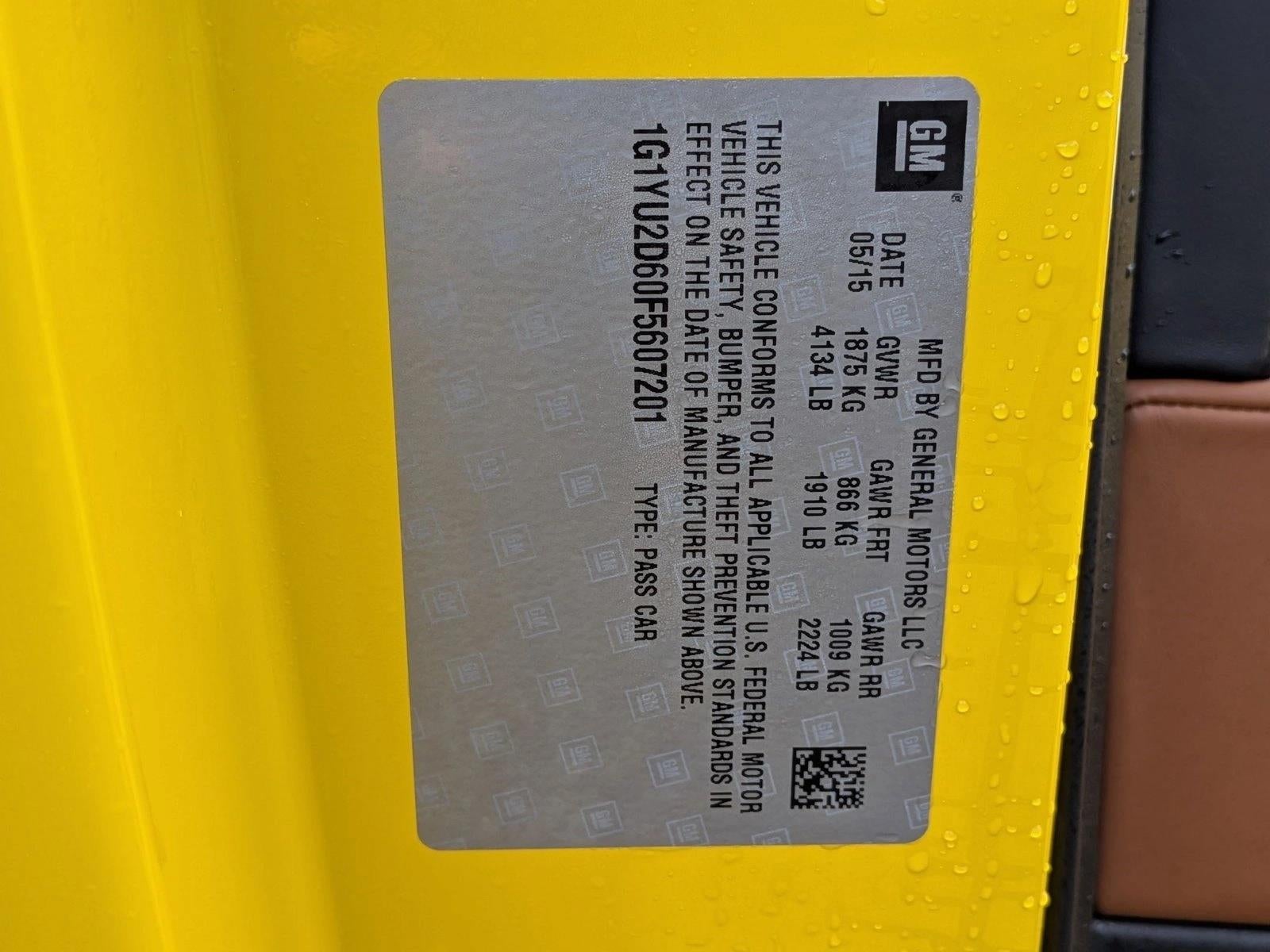 2015 Chevrolet Corvette Z06 Coupe Z06 3LZ