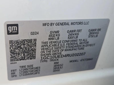 2024 Chevrolet Silverado EV e4WD Crew Cab Work Truck w/3WT
