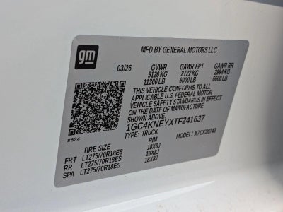 2026 Chevrolet Silverado 2500 HD Crew Cab Standard Box 4-Wheel Drive LT