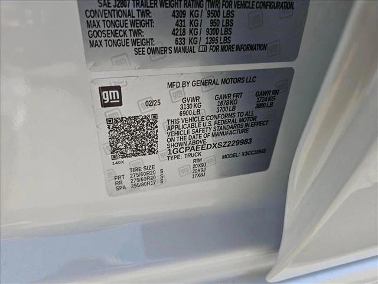 2025 Chevrolet Silverado 1500 Crew Cab Short Box 2-Wheel Drive LTZ