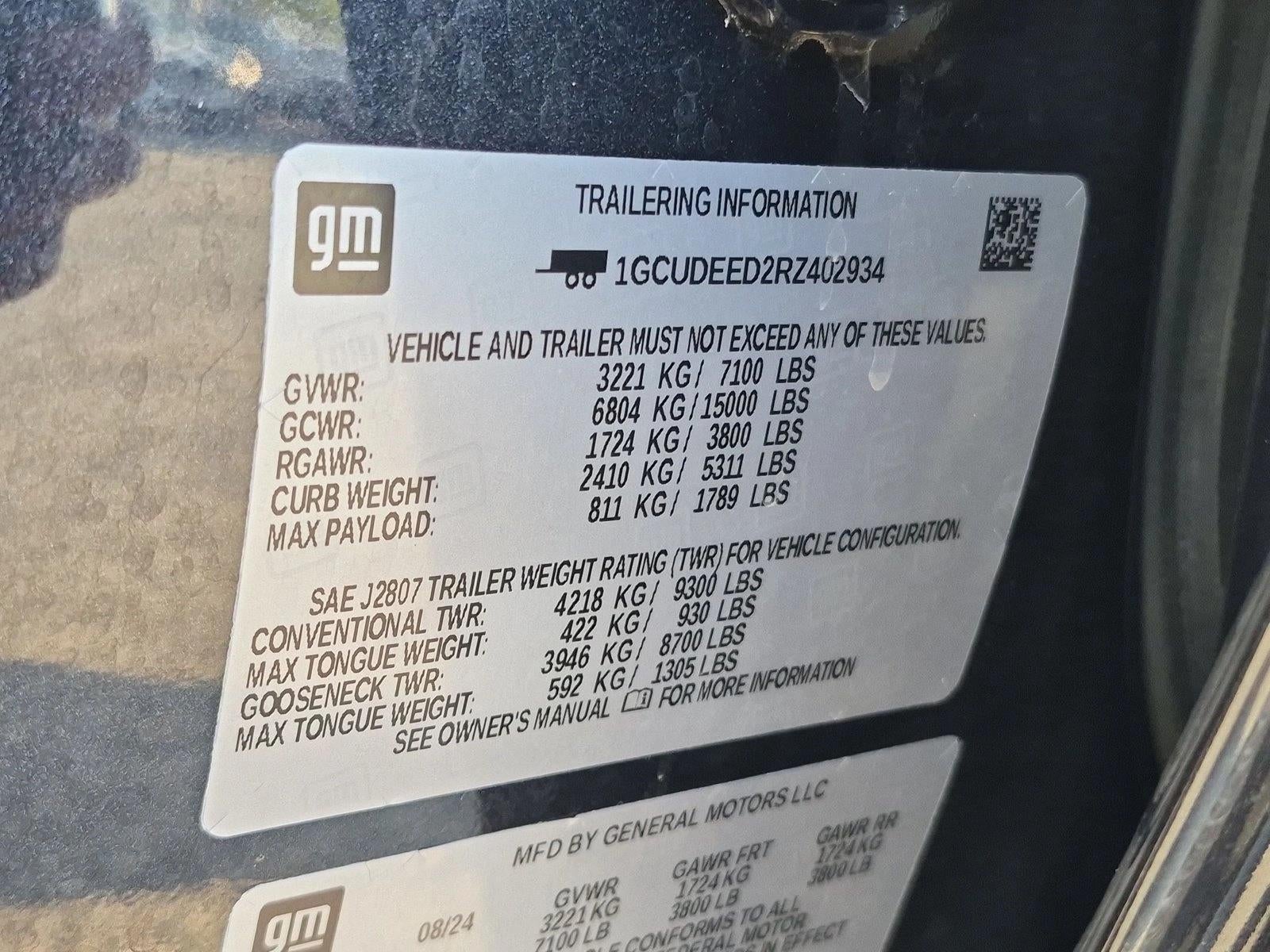 2024 Chevrolet Silverado 1500 Crew Cab Short Box 4-Wheel Drive RST