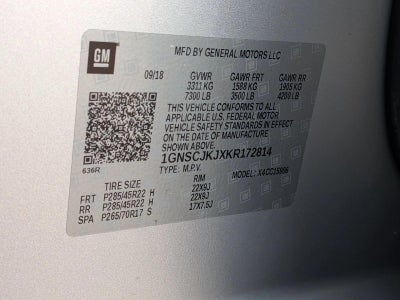 2019 Chevrolet Suburban 2WD 1500 Premier