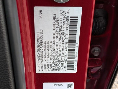 2025 Honda Accord Hybrid Sport-L Sedan