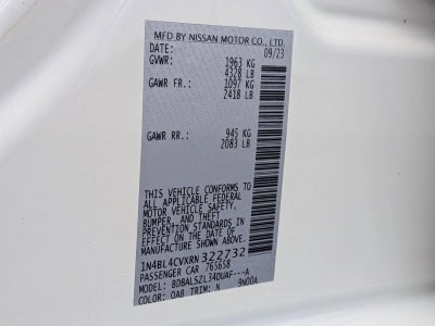 2024 Nissan Altima 2.5 SR Sedan