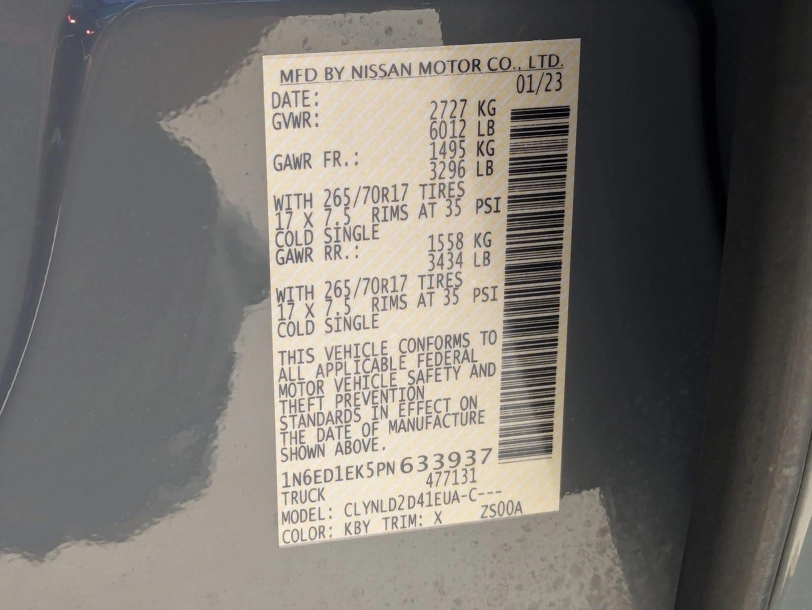 2023 Nissan Frontier Crew Cab 4x4 PRO-4X Auto *Ltd Avail*