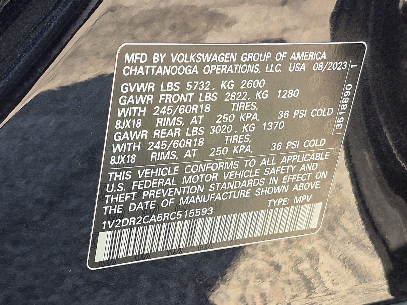 2024 Volkswagen Atlas 2.0T SE FWD