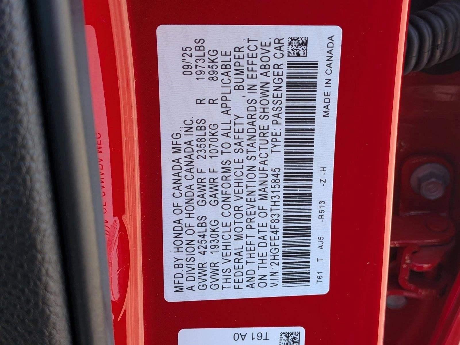 2026 Honda Civic Sedan Hybrid Sport Touring CVT