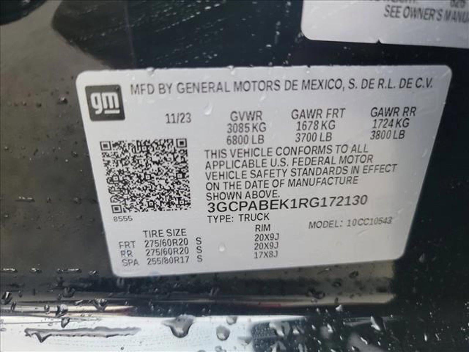 2024 Chevrolet Silverado 1500 Crew Cab Short Box 2-Wheel Drive Custom