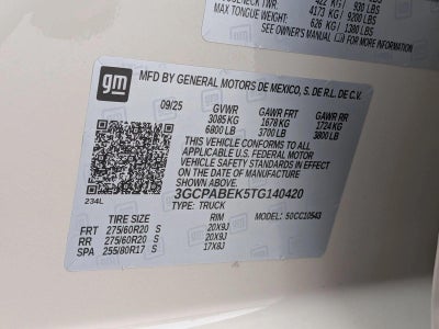 2026 Chevrolet Silverado 1500 Crew Cab Short Box 2-Wheel Drive Custom