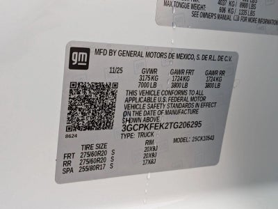 2026 Chevrolet Silverado 1500 Crew Cab Short Box 4-Wheel Drive LT Trail Boss