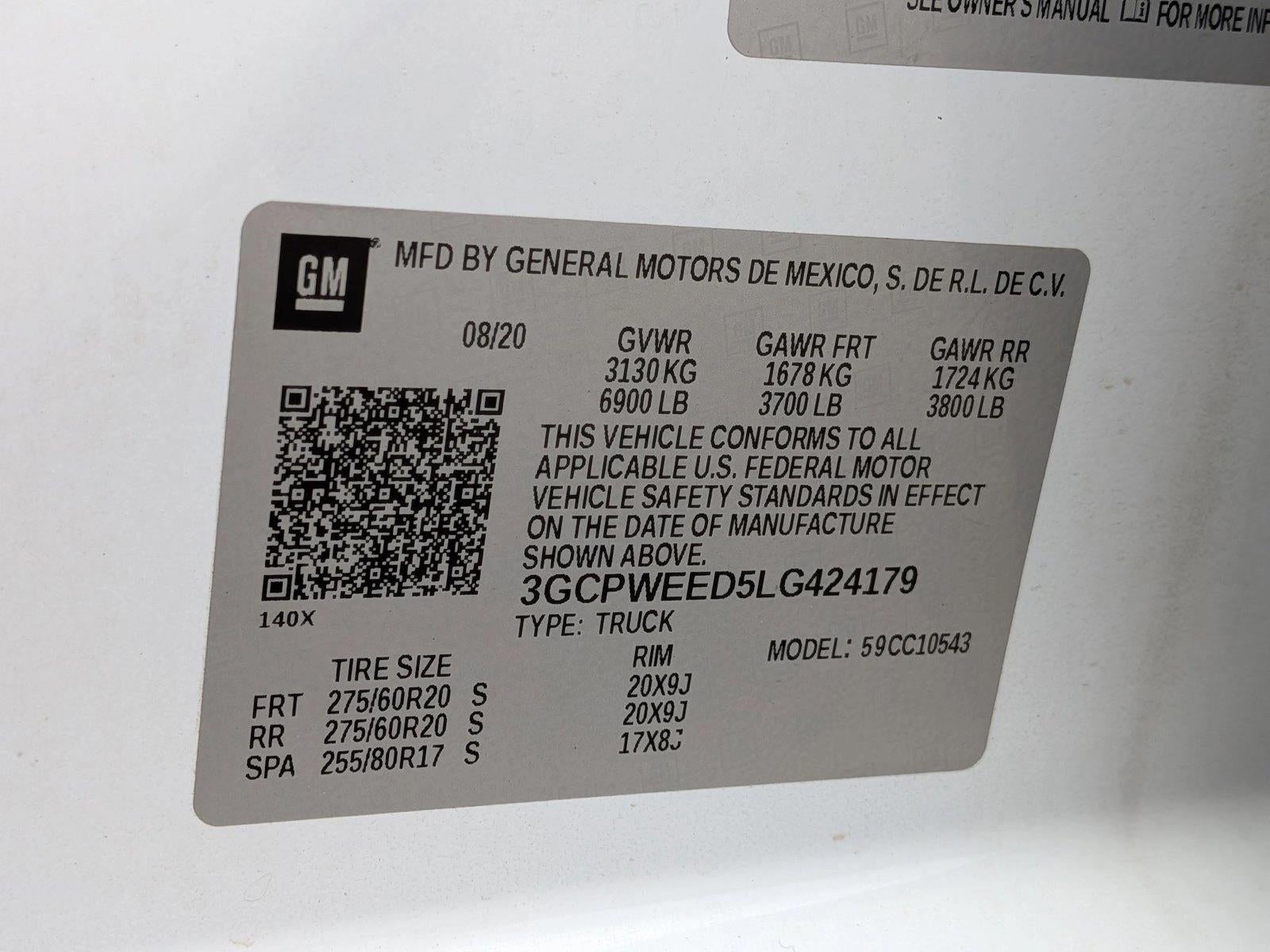 2020 Chevrolet Silverado 1500 Crew Cab Short Box 2-Wheel Drive LTZ