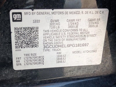 2023 Chevrolet Silverado 1500 Crew Cab Short Box 4-Wheel Drive ZR2