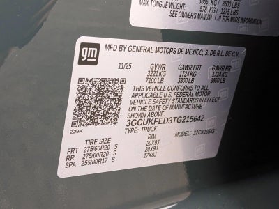 2026 Chevrolet Silverado 1500 Crew Cab Short Box 4-Wheel Drive LT Trail Boss