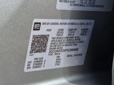 2026 Chevrolet Silverado 1500 Crew Cab Short Box 4-Wheel Drive LT Trail Boss