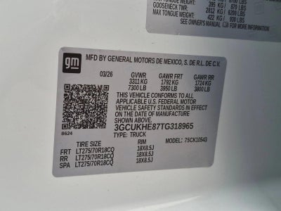 2026 Chevrolet Silverado 1500 Crew Cab Short Box 4-Wheel Drive ZR2