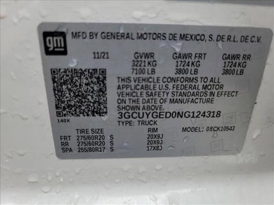 2022 Chevrolet Silverado 1500 LTD Crew Cab Short Box 4-Wheel Drive LTZ