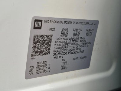2022 Chevrolet Equinox AWD 4dr LS w/1FL