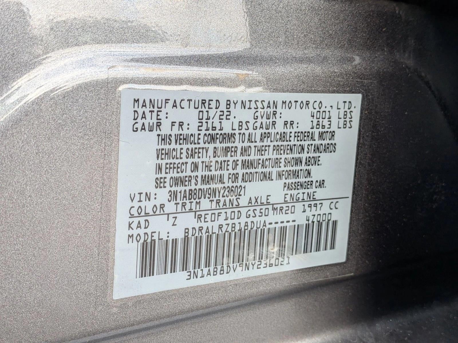 2022 Nissan Sentra SR CVT