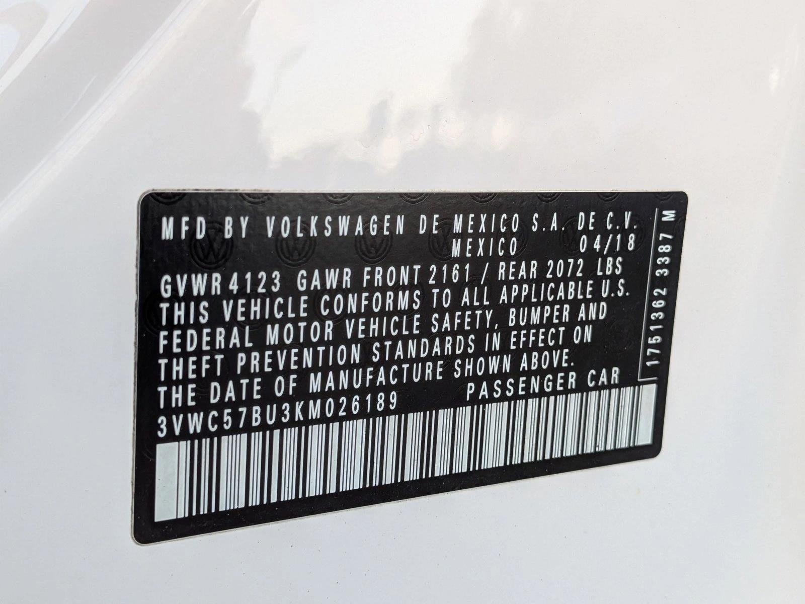 2019 Volkswagen Jetta S Auto w/SULEV