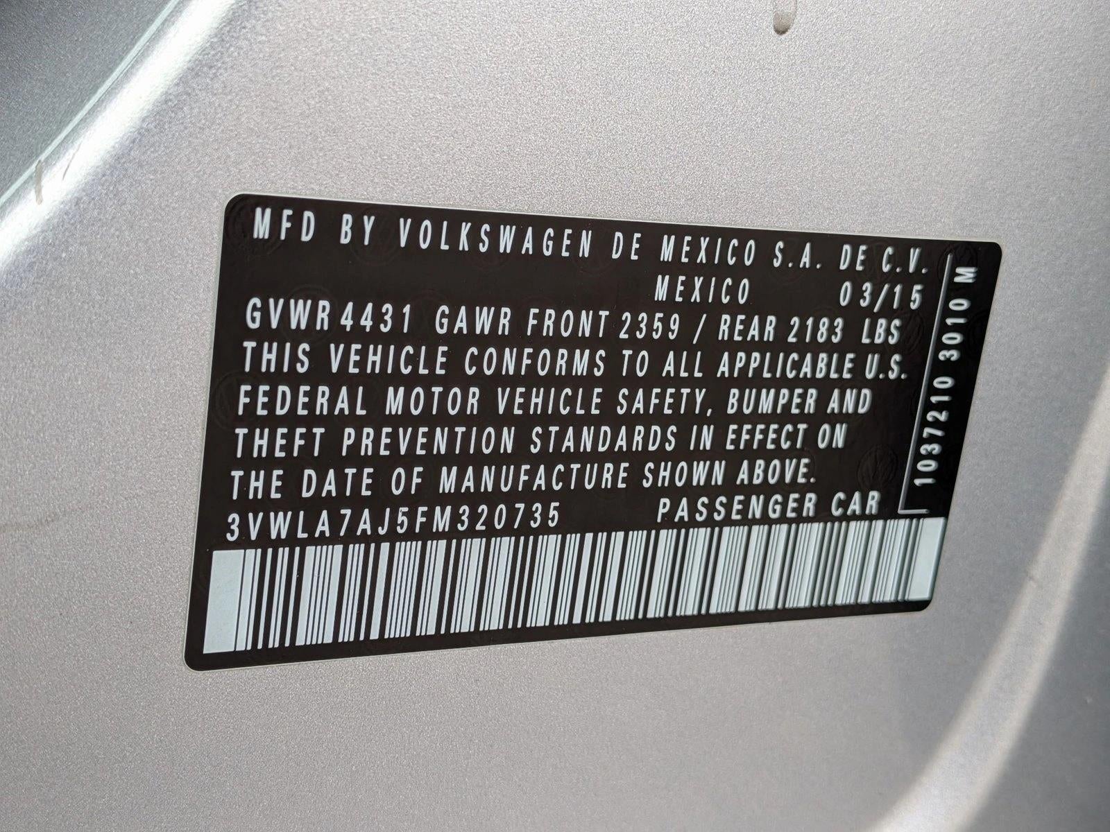 2015 Volkswagen Jetta 4dr DSG 2.0L TDI S Sedan