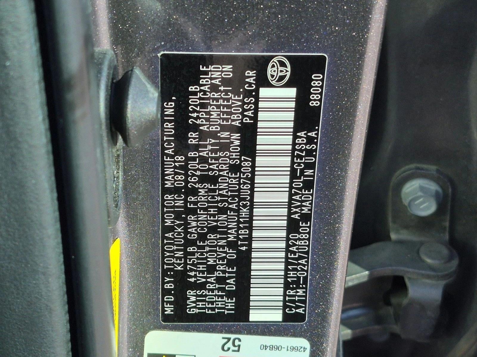2018 Toyota Camry SE Auto (SE)