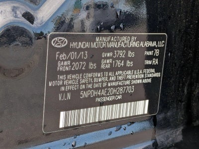 2013 Hyundai Elantra 4dr Sdn Auto GLS PZEV