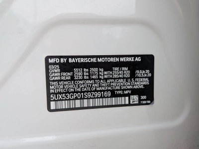 2025 BMW X3 Sports Activity Vehicle