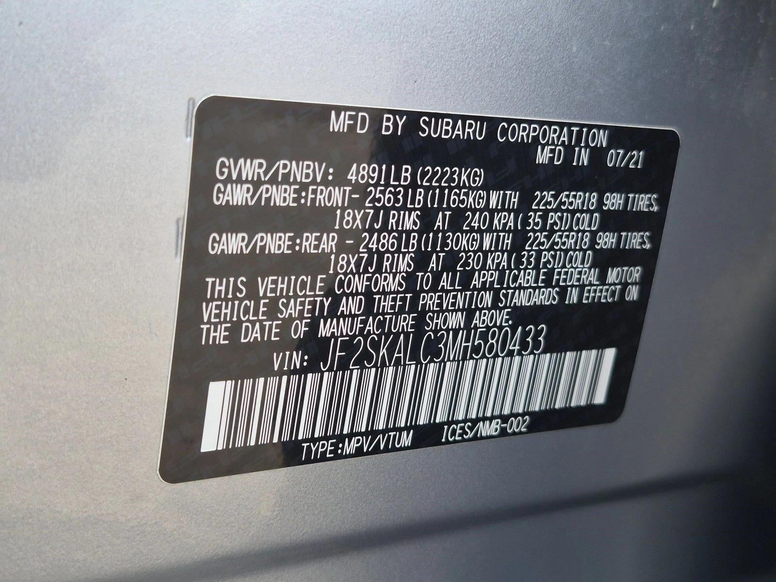 2021 Subaru Forester Sport CVT