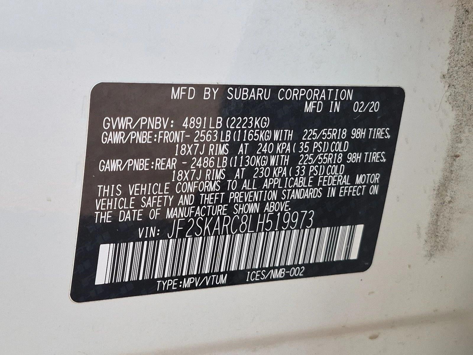 2020 Subaru Forester Sport CVT