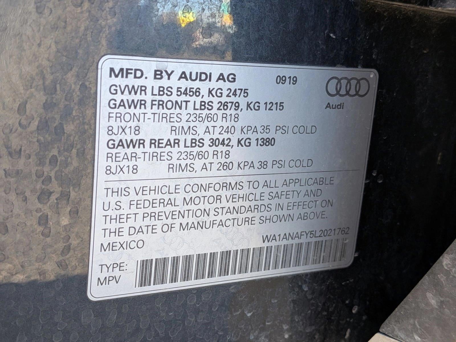 2020 Audi Q5 Premium 45 TFSI quattro