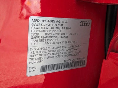 2025 Audi Q3 S line Premium 45 TFSI quattro
