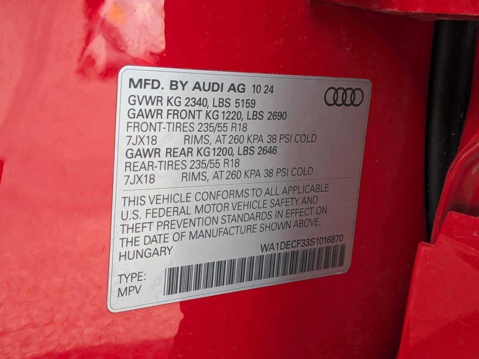 2025 Audi Q3 S line Premium 45 TFSI quattro