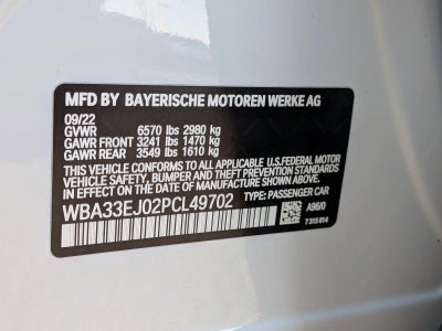 2023 BMW 7 Series Sedan