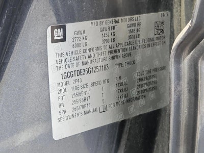 2016 Chevrolet Colorado 4WD Z71