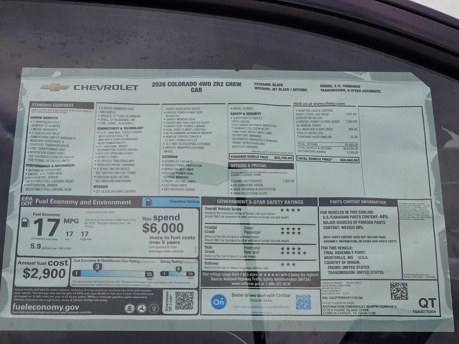 2026 Chevrolet Colorado ZR2