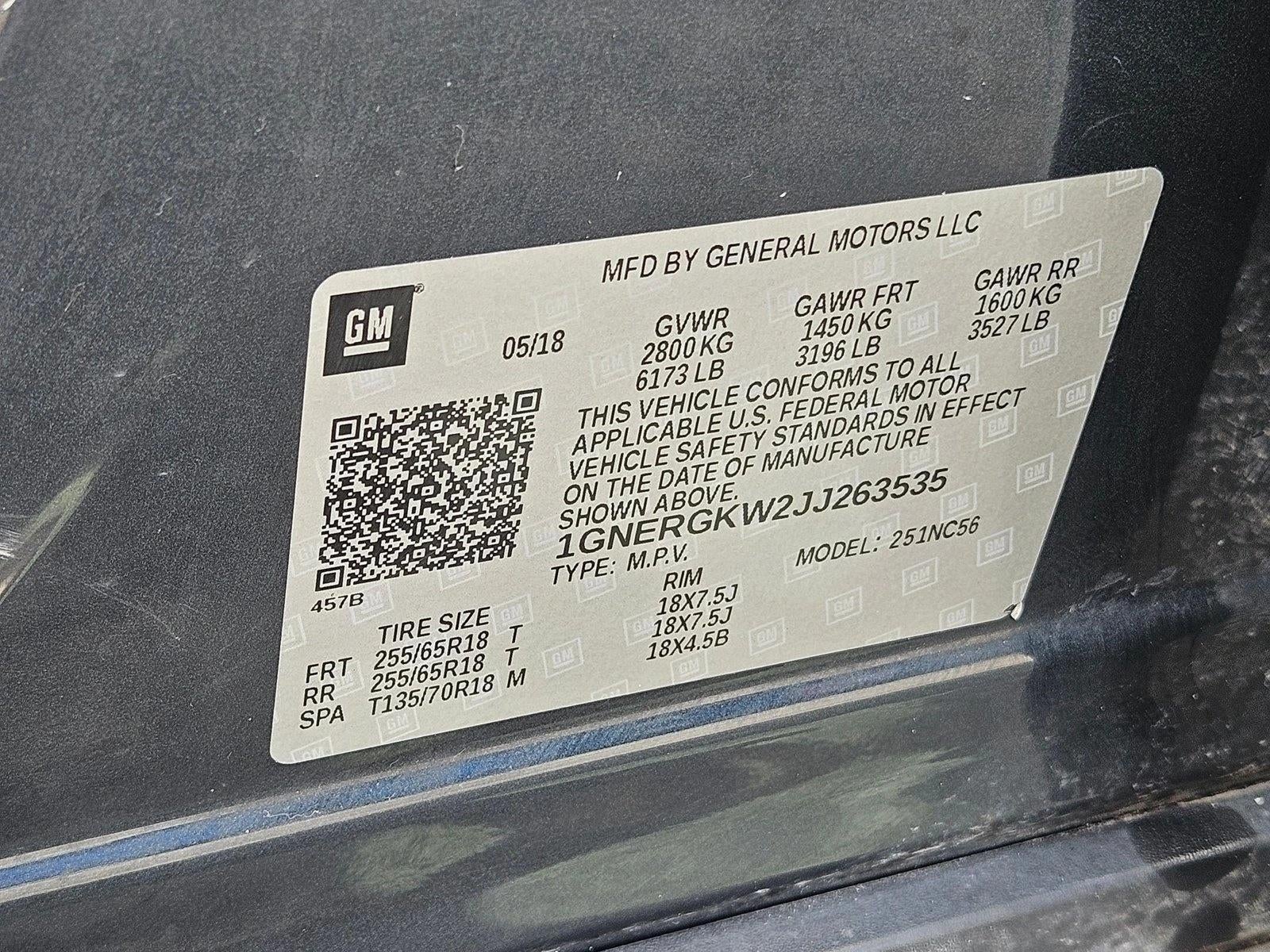 2018 Chevrolet Traverse LT Cloth