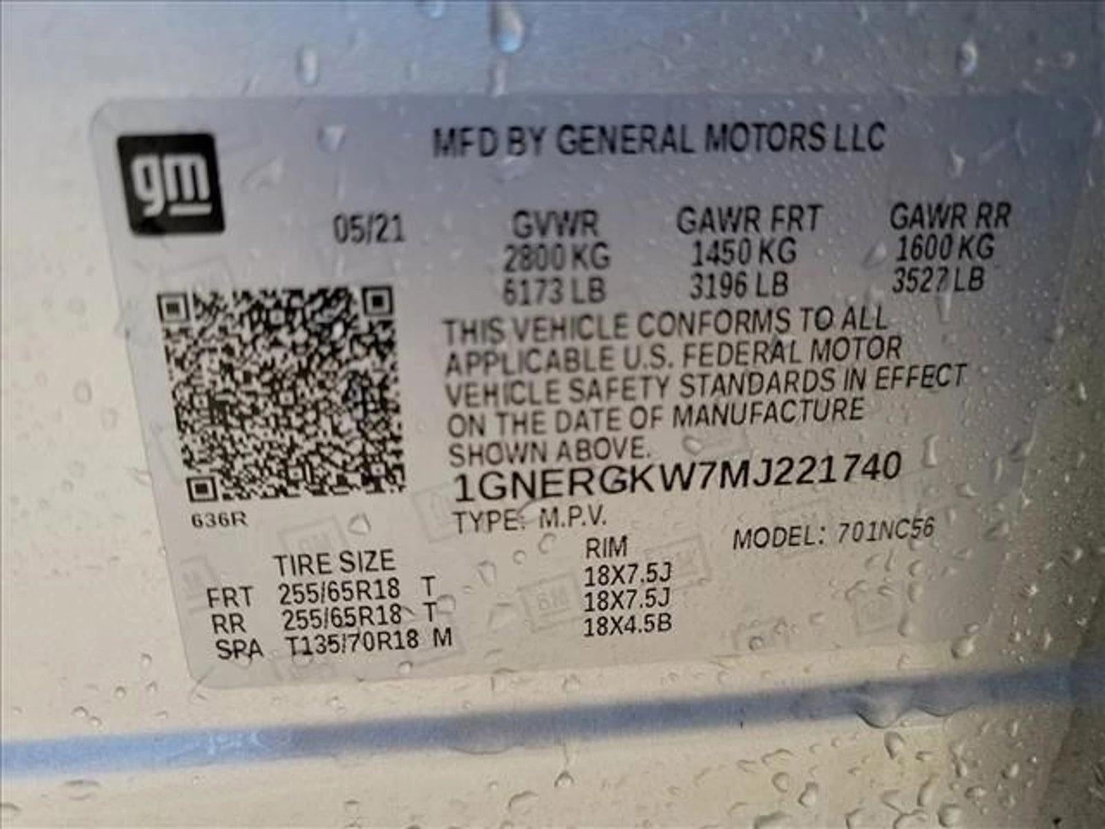 2021 Chevrolet Traverse LT Cloth