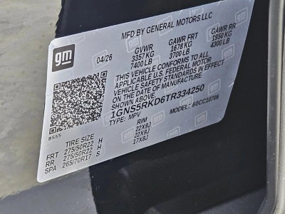2026 Chevrolet Tahoe RST