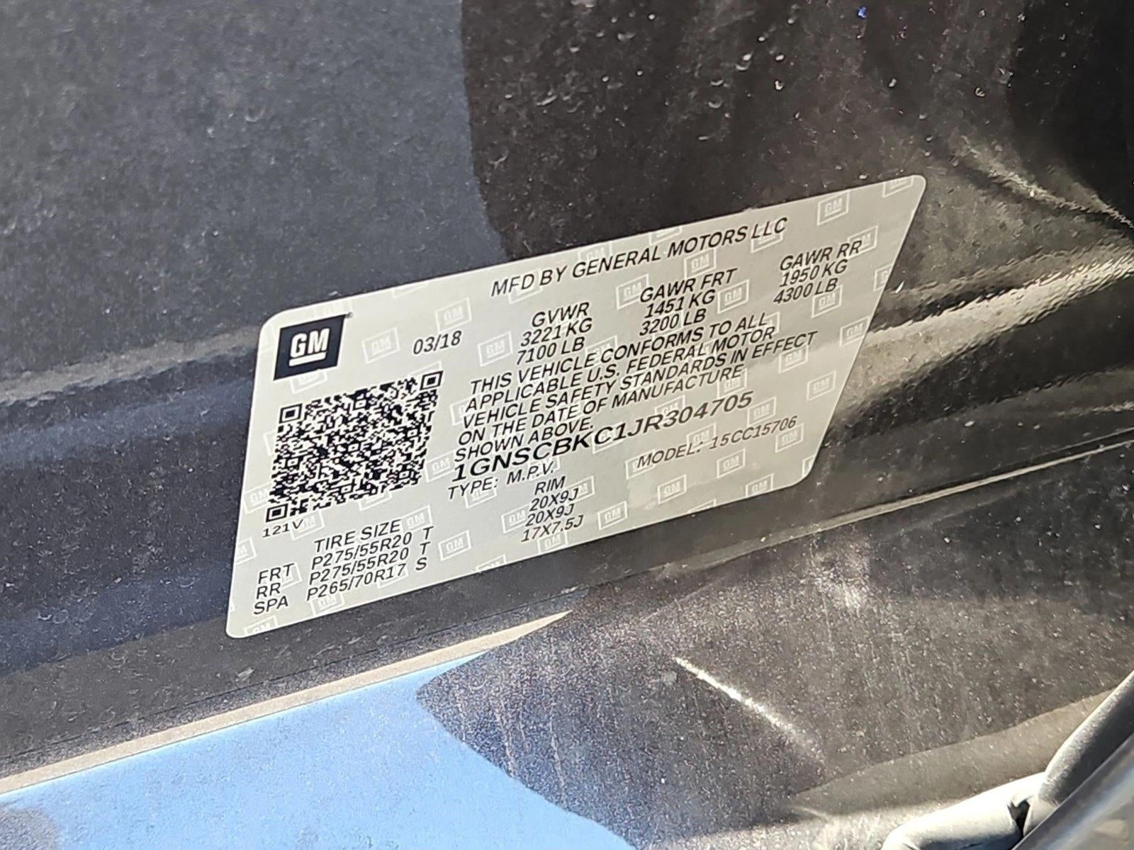 2018 Chevrolet Tahoe LT