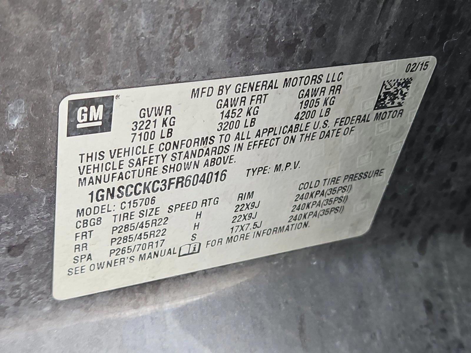 2015 Chevrolet Tahoe LTZ