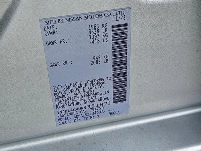 2024 Nissan Altima 2.5 SR