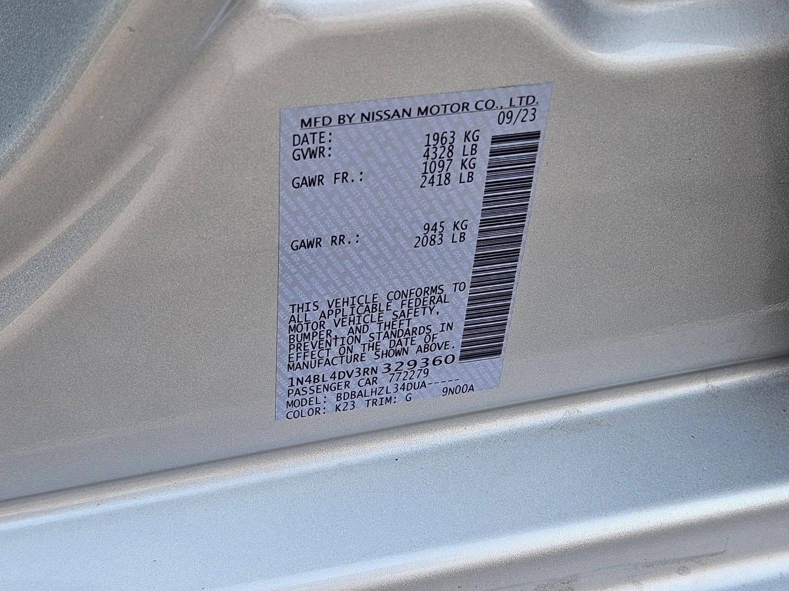 2024 Nissan Altima SV FWD