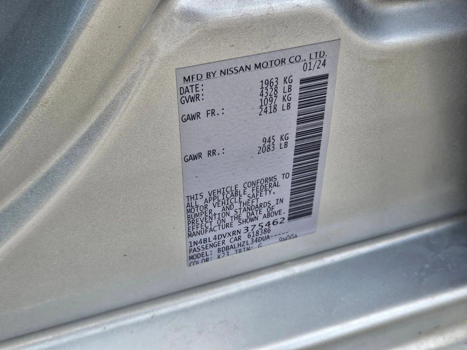 2024 Nissan Altima 2.5 SV