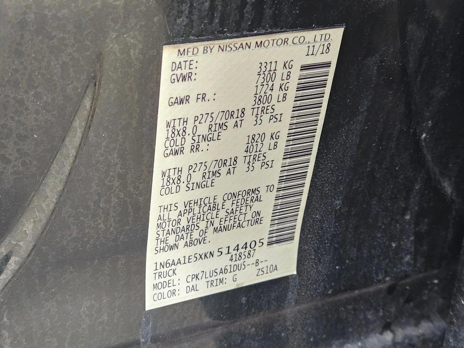 2019 Nissan Titan PRO-4X