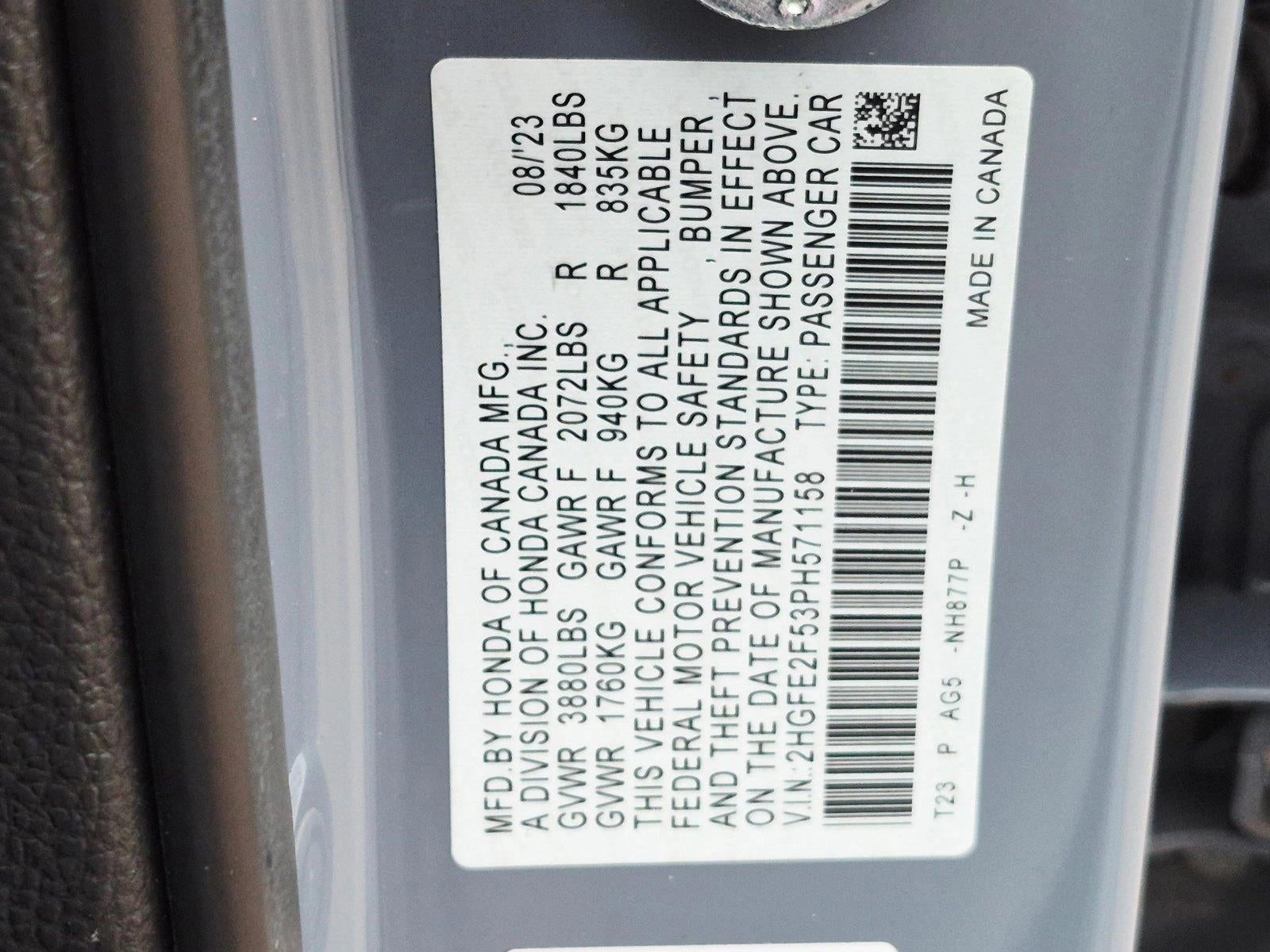 2023 Honda Civic Sedan Sport